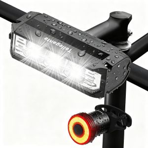 Subzonal-Lampe Velo Led Puissantes Eclairage Ultra-Large &Agrave; 180&deg; Lumiere Velo Rechargeable Usb, Feu Arri&egrave;re De V&eacute;lo Intelligent, Ipx6 &Eacute;tanche Lumi&egrave;re V&eacute;lo Avant Et Arri&egrave;re En Aluminium Pour Vtt Course - Neuf