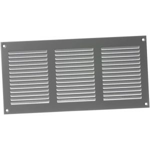 KALANKA-300x150mm Grille de Ventilation avec Moustiquaire - Grilles d'aération en Métal - Acier, Gris - Neuf