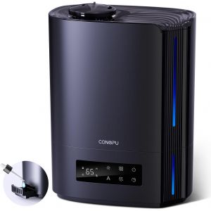 CHECARZHN--NO1-Humidificateur D'Air À Ultrasons 6L, Humidificateur D'Air Chambre Silencieux Avec Trois Modes Et Fonction Température Constante, Humidificateur Pour Bébé Et Plantes D'Intérieur - Neuf