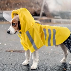 Imperm Able Pour Chien, Veste Capuche R Glable R Fl Chissant Avec Trou De Laisse - Jaune 4xl - Efconnection - Neuf