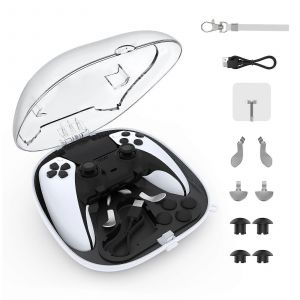 Organisateur de Manette PS5/PS5 Edge avec Elite Grip - Blanc - Neuf