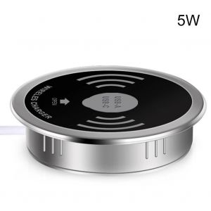 Dans Le Bureau Fast Qi Chargeur Sans Fil 5 / 15w Bureau Pour Le Bureau &Agrave; Domicile Charge De T&eacute;l&eacute;phone Portable 5w - Neuf