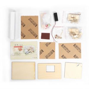 Meubles de maison de poupee en bois a faire soi-meme, jouets educatifs pour enfants, cadeaux d'anniversaire - Neuf