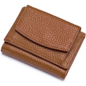 Portefeuille Femme Cuir Porte Monnaie Femme Petit Avec Fermeture Éclair Poche À Monnaie Mini Portefeuille Femme, Bleu - Neuf