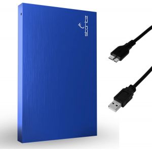 SJZG-Disque Dur Externe Portable Ultra Fin 2,5"" 250Go Avec Usb 3.0, Transfert De Données Rapide, Compatible Avec Ordinateur Portable, Pc, Mac, Windows, Console De Jeu U2013 Bleu - Neuf