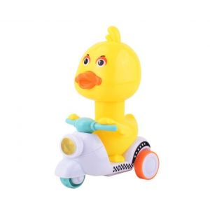 Canard jaune &agrave; pousser pour enfants &iquest; Mini format, plastique s&ucirc;r, &agrave; partir de 3 ans, pi&egrave;ce unique - Neuf