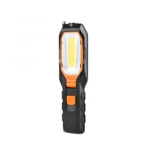 Lampe De Travail Led Rechargeable Par Usb, Lampe D'atelier Portable, Lampe D'inspection Rotative Cob, Torche Magnétique Avec Aimant Et Crochet, 4 Modes Pour Mécanicien De Garage Automobile (Orange) - Neuf