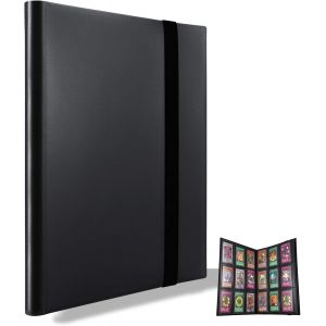 Mdy-Classeur Pour Cartes À Collectionner, Porte Cartes Rangements Pour 360 Cartes, Compatible Avec Pokemon Cartes (Noir) - Neuf