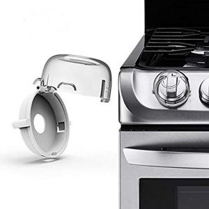 Couvre-Boutons De Cuisinière Universels Pour Four Et Cuisinière À Gaz, Protections Pour Boutons De Cuisinière À Gaz, Verrous De Sécurité Pour Enfants, Outil De Cuisine Multifonction (Lot De 4), - Neuf