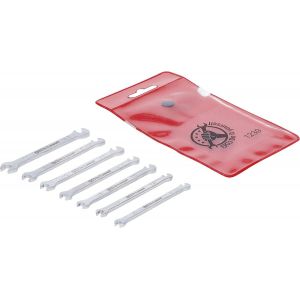 Jeu De Clés Plates Doubles|Exécution Mini|3-5,5 Mm|7 Pièces - Neuf