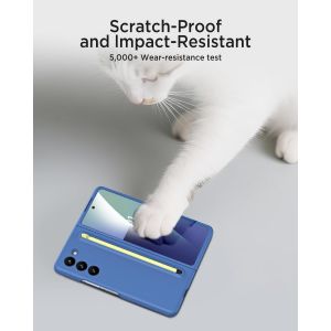 Kwex-Housse Pour Samsung Galaxy Z Fold 7 Avec Stylo, [Porte-Stylo][Film Protecteur],Militaire Antichoc R&eacute;sistant Aux Rayures Antid&eacute;rapant Rigide Fine Coque De Protection Samsung Fold 7 (Bleu) - Neuf