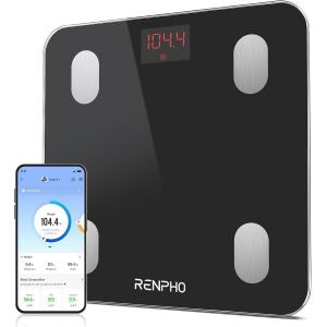 Balance Pese Personne 180Kg, Balance Connect&eacute; Bluetooth Pese Personnes Imp&eacute;dancem&egrave;tre, 13 Analyses De La Composition Corporelle, &Agrave; Synchroniser Avec Une Application, Nero - Neuf