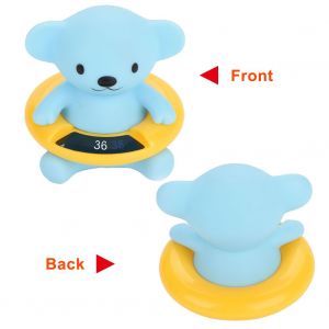 Thermometre De Bain Pour Bebe Avec Affichage De La Temperature, Thermometre Flottant Pour Animal Mignon, Ours Bleu - Neuf