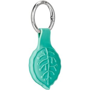 Letnerny-Tui Airtag Pour Clés, Sacs, Bagages, Colliers Pour Animaux Domestiques, Design Anti-Perte Et Résistant Aux Rayures, Porte-Clés Air Tag Pour Apple Air Tags - Feuille Bleue - Neuf