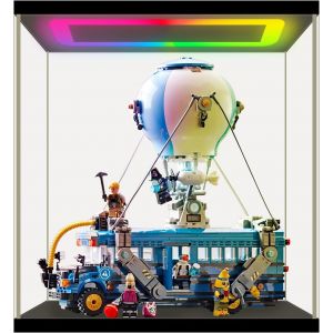 Nonemey Vitrine Pour Collection Et Salon En Acrylique Avec Led T&eacute;l&eacute;command&eacute;e &iquest; Bo&icirc;te Vitrine Anti-Poussi&egrave;re Pour 400% Pop Mart,Labubu,Figurines,Mod&egrave;les(Noir, 25x25x35 Cm) - Neuf