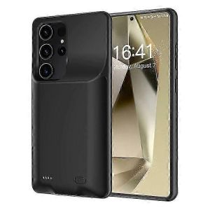 Compatible Pour Samsung Galaxy S25 Ultra Tpu Chargeur Case 6500mah Batterie Rechargeable Power Bank - Neuf