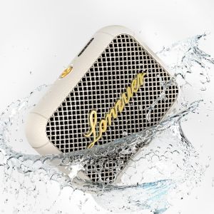 Enceinte Bluetooth Ultra-Portable - &Eacute;tanch&eacute;it&eacute; Ipx7, Basses Puissantes, 8 H D'Autonomie, Tws, Micro Int&eacute;gr&eacute;, Sangle De Fixation Incluse Pour Le Cyclisme, Le Sport, Les Voyages Et Le Camping - Blanc - Neuf