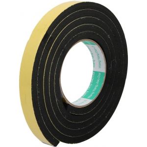 KALANKA-sourcingmap Ruban adhésif en mousse - 20 mm de large et 8 mm d'épaisseur - 2 m de long - Pour isolation de fenêtre et porte - Jaune et noir - Neuf