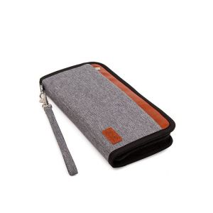 Passeport Portefeuilles, porte-Passeport Famille Organisateur du Voyage avec la technologie RFID de Blocage de porte-documents Pochette, carte d'Embarquement, Passeport, Carte de Crédit, ID, Gris - Neuf