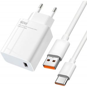 KALANKA-33W Adaptateur Chargeur Rapide USB avec 6A C&acirc;ble USB C pour Xiaomi Redmi Note 13/12/11/11S/9/10/11 Pro/12 Pro/13 Pro,Xiaomi 10T/11 Lite/10/10 Lite/10T Lite/11,POCO X6/X3/F3/X5/M5/F2 Pro (33, - Neuf