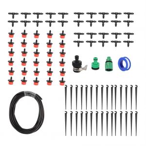 HJLIAN Kit d'arrosage automatique pour systeme d'irrigation de jardin avec buse de pulverisation d'eau micro-goutte (#2) - Neuf