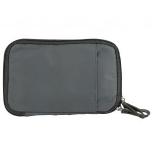 HJLIAN Portefeuille de voyage portable en nylon pour passeport, sac de rangement pour cartes de credit, sac a main, organisateur pour hommes et femmes, noir et vert - Neuf