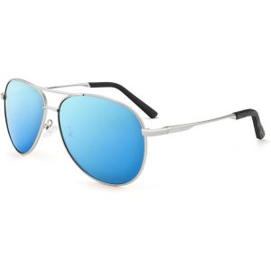 Lunette De Soleil Homme Femme Polarisée Premium Lunette De Soleil Cadre Métallique Avec Uv400 - Neuf