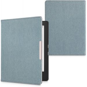 Étui Liseuse Compatible Avec Kobo Aura H2o Edition 1-Étui À Rabat Magnétique Protection En Jean-Bleu Clair - Neuf