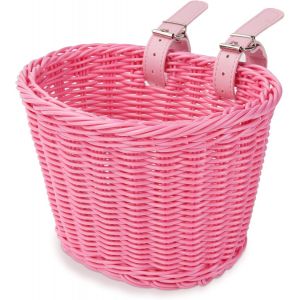 Kal-Panier Velo Enfant, Panier De Guidon De Vélo Enfant, Tricotage À La Main Panier Vélo Pour Filles Garçons - Neuf