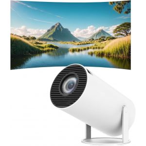 VornixorSarlshop-Vid&eacute;oprojecteur 4K Mini Projecteur 1080 Portable avec Rotation &agrave; 180&deg; et Correction Automatique de la Distorsion trap&eacute;zo&iuml;dale - Neuf