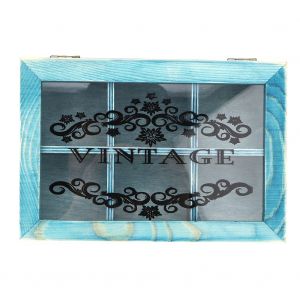Boite de rangement retro multi-grilles, support de rangement vintage pour la maison - Neuf