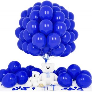 KALANKA-Ballons Bleu Foncé, 50Pièces 12Pouces Mat Bleu Foncé Latex Ballon Arche Guirlande Garçon Homme Anniversaire Mariage Proposition Valentin Douche Nuptiale Diplôme Retraite Fiançailles Déco - Neuf