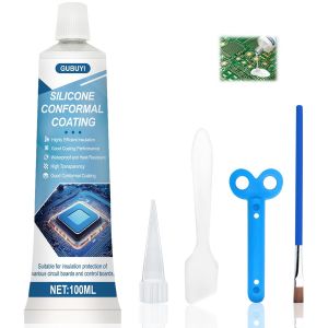Isolant Electrique Liquide,Revêtement Conforme,Gel Etancheite Electrique,Protective and Insulating Varnish,Imperméable,Applicable aux Circuits Imprimés,Composants Électroniques,etc. - Neuf