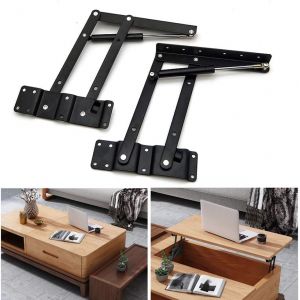 1 Paire De Charni&egrave;Re &agrave; Ressort De Table Basse 50 Kg/100 Lb, Pliante Table Basse Bureau Ascenseur Cadre De Montage, Antirouille, Durable Et Robuste Pour Les Accessoires De Meubles De Table Basse - Neuf