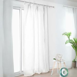 Voilage &Agrave; Nouettes En 100% Lin - Neuf