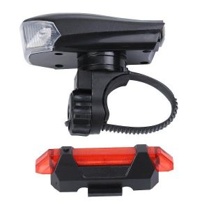 Kit D'éclairage De Vélo Rechargeable Par Usb Avec Détecteur De Mouvement : Phare Avant Et Feu Arrière Pour Une Meilleure Visibilité Nocturne - Neuf