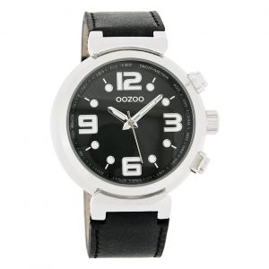 Oozoo Montre Unisexe Série Vintage Analogique Métal Noir Uoc4254a - Neuf