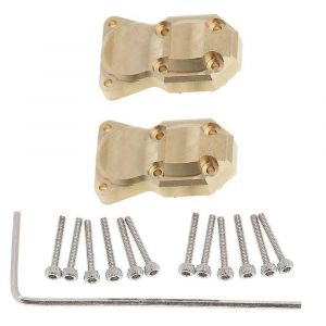 2pcs couvercle de différentiel en laiton avant et arrière pour axial scx24 90081 1/24 rc crawler car mises à niveau pièces - Neuf