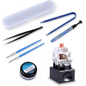 ERYI-205G0 Kit Lubrifiant Pour Commutateurs De Clavier Avec Ouvre-Interrupteur, Extracteur De Touches, Extracteur De Commutateur, Pince Swith Pour Clavier Mécanique Cherry Mx Switches - Neuf
