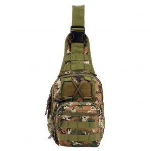 Hjlian Sac A Bandouliere Simple Portable En Tissu Oxford 600d De 5 L Pour Le Cyclisme, L'escalade Et La Randonnee En Plein Air, Couleur Jungle - Neuf