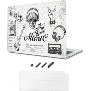 Coque Compatible avec MacBook Air 13,6 Pouces 2025-2022 Release A3240 M4 A3113 M3 A2681 M2 Chip, Motif imprimé Coque Rigide pour Ordinateur Portable pour MacBook Air 13,6 - Graffiti créatif - Neuf