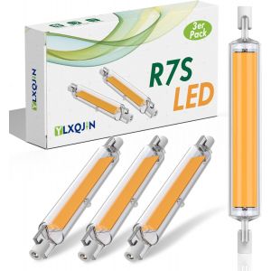 Ampoule R7s 118mm Led Dimmable,20w Ampoule Led R7s 118mm Cob Lampe,R7s Led 118mm Bulbs Remplace Les Ampoules Halogènes R7s 200w,Ac 220-240v/2000lm (Warm White,3pcs) - Neuf