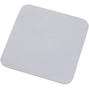 KALANKA-Assiette à Bougie Aluminium Blanc 12x12 cm Soucoupe Soucoupe Bougeoir Plateau Brossé - Design 10401 - Neuf