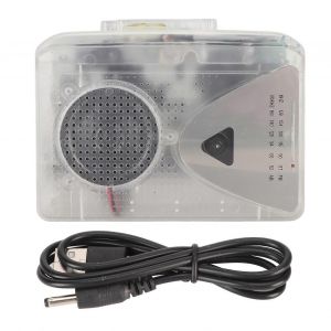 Lecteur de cassettes portable Radio FM AM Lecteur de cassettes MP3 stéréo avec prise jack 3,5 mm et haut-parleur pour le quotidien - Neuf