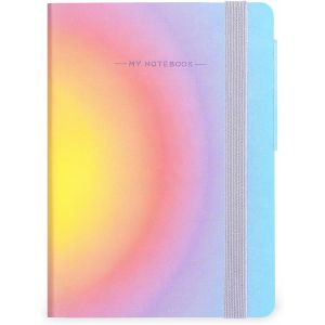 Rhaul-Legami - My Notebook, Cahier Ligné 6 Mm, Aura, Special Edition, Small, Papier Certifié Fsc, 192 Pages, Couverture Souple, Fermeture Élastique, 9.5 X 13.5 Cm - Neuf