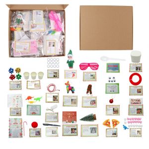 Kit de calendrier de l'Avent Pi&ntilde;ata Elfe pour enfants - Compte &agrave; rebours de No&euml;l de 24 jours avec des surprises - Neuf