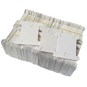 200pcs Fil Dentaire En Carton Dur Bobines Fil Bobine Outil De Travail De L'aiguille Porte-Bobine Pour Broderie Point De Croix Fil De Coton Bricolage - Neuf