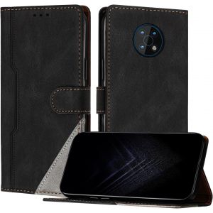 KAL-&Eacute;tui Pour Nokia G50 5G, Housse En Cuir Pu Avec [Protection Antichoc Tpu] [Fonction Support] [Porte-Cartes ] Antichoc Magn&eacute;tique Coque Pour Nokia G50 5G - Noir - Neuf