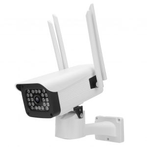Camera de securite 1080p, 22 lumieres, detection de mouvement, interphone bidirectionnel, vision nocturne, prise 100-240 VAU - Neuf