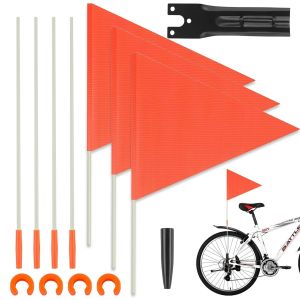Kal-Fanion De Vélo Fanion De Vélo Pour Enfants 200 Cm Drapeau De Vélo Réglable Fanion De Sécurité Fanion De Vélo Pour Drapeau De Remorque De Vélo Drapeau Scooter - Neuf